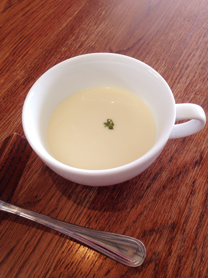 鳴門金時の冷製スープ